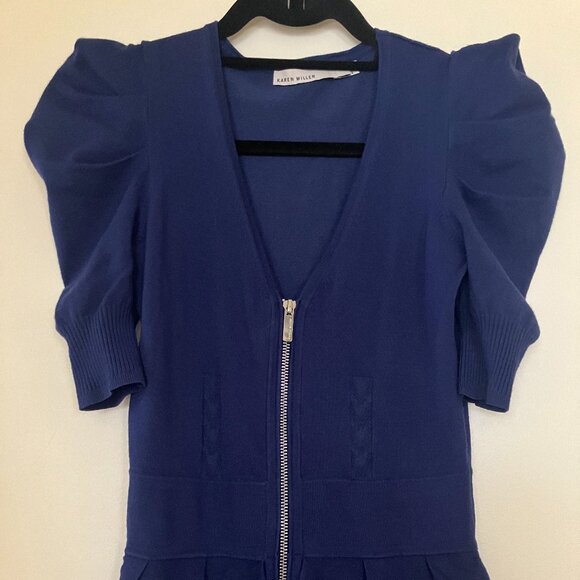 Designer Karen Millen Mini Knit Dress 1 - Picture 5 of 8